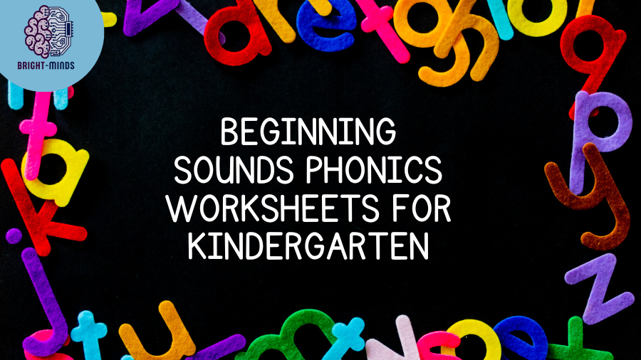 Beginning Sounds Phonics Worksheets for Kindergarten: Fun
