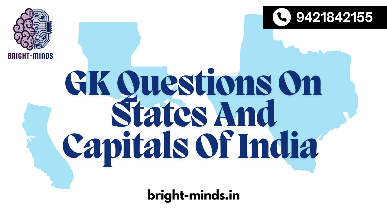 GK Questions On States And Capitals Of India