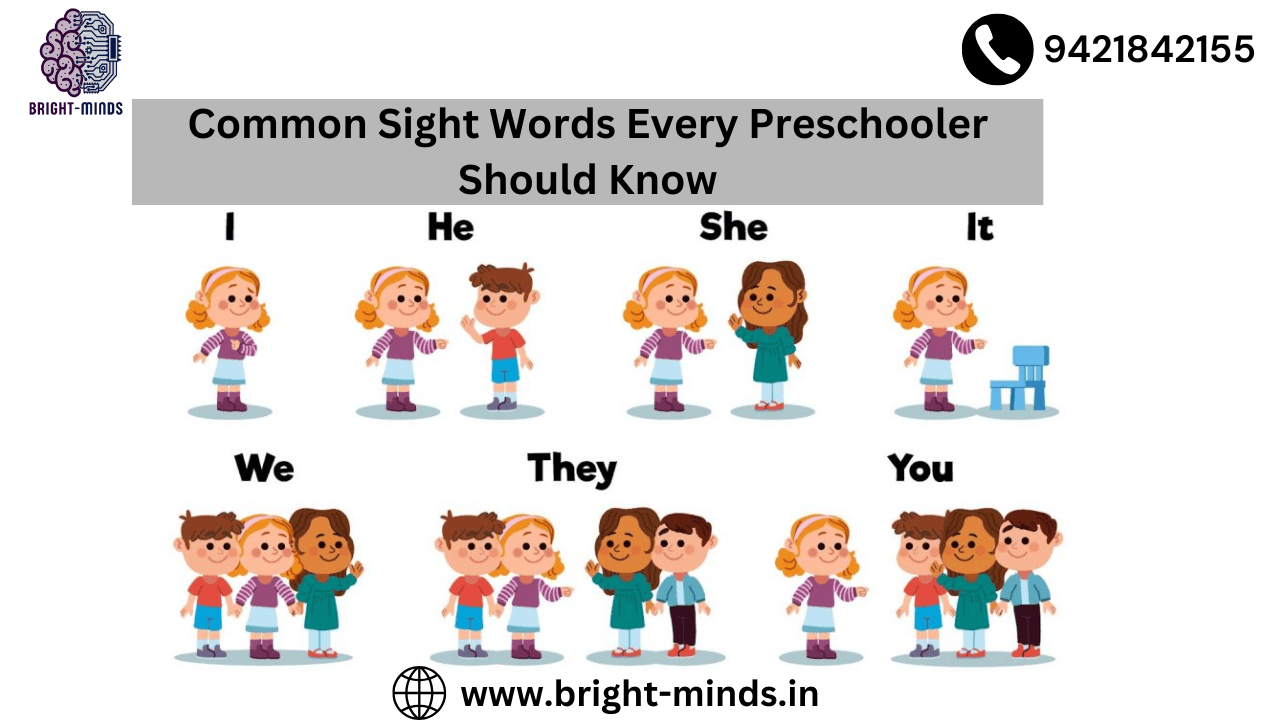 Common Sight Words Every Preschooler Should Know