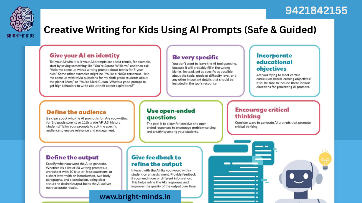 Creative Writing for Kids Using AI Prompts (Safe & Guided)