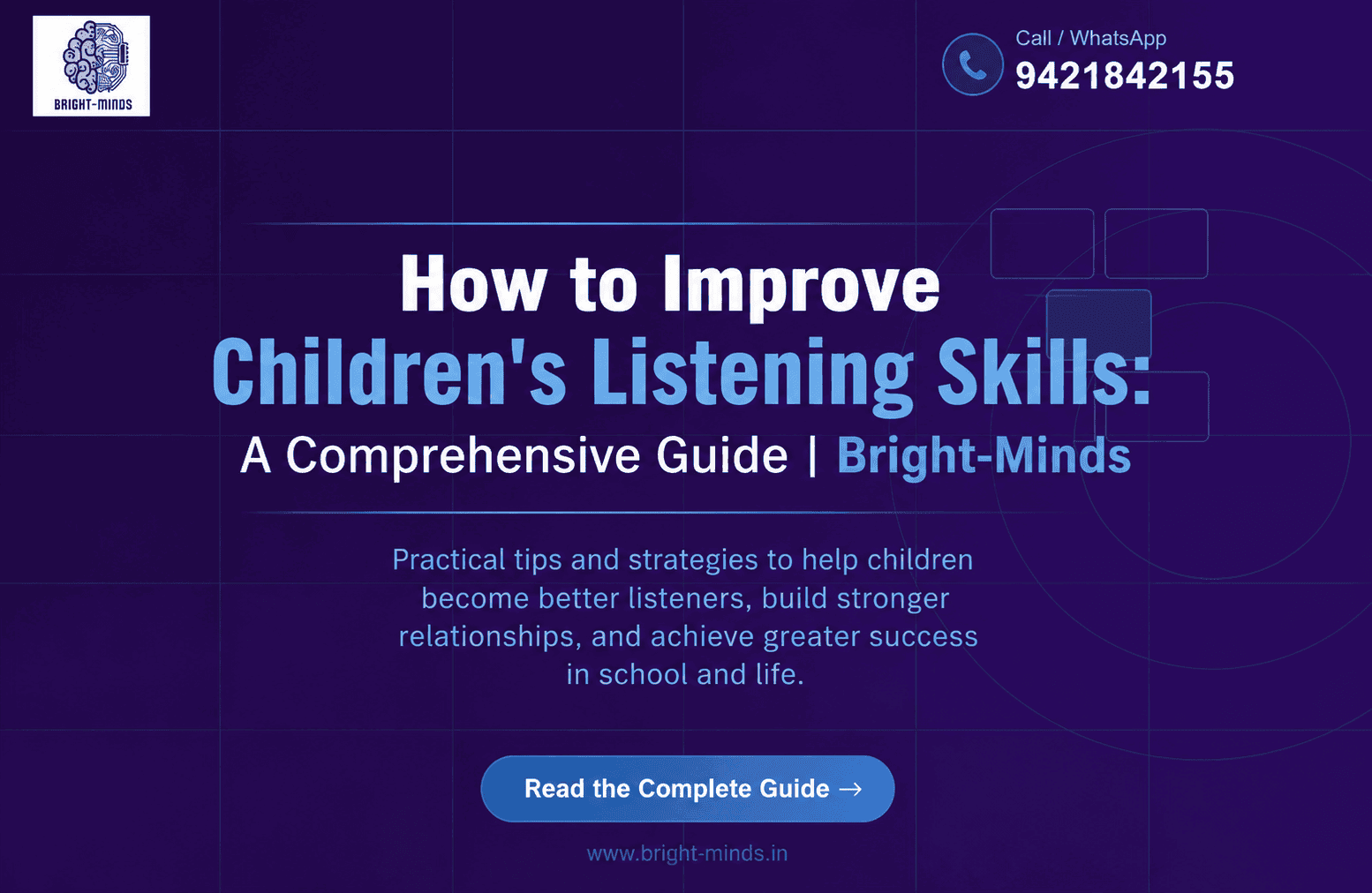 How to Improve Children’s Listening Skills: A Comprehensive Guide | Bright-Minds